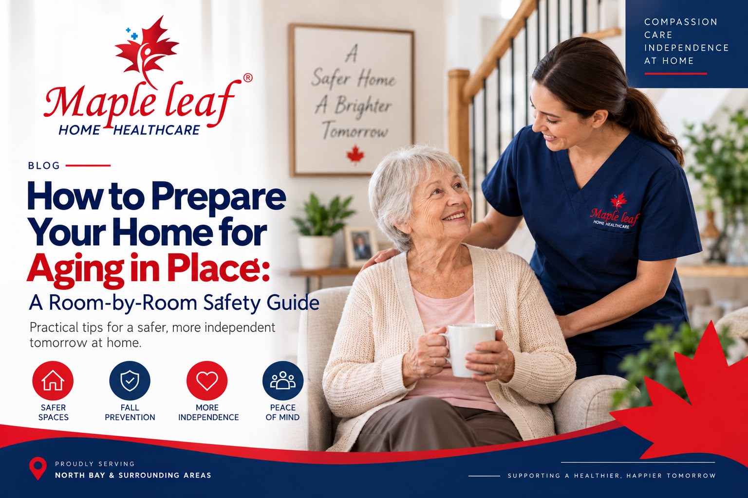 Senior home safety and aging in place support in North Bay Ontario